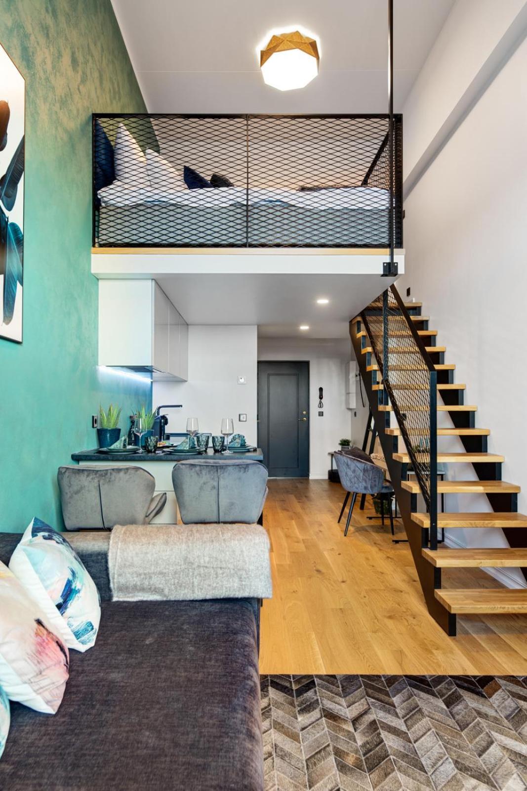 Ferienwohnung Tempus Te Premium Duo Lofts Tartu - Private Cinema, Gym And Terrace Exterior foto