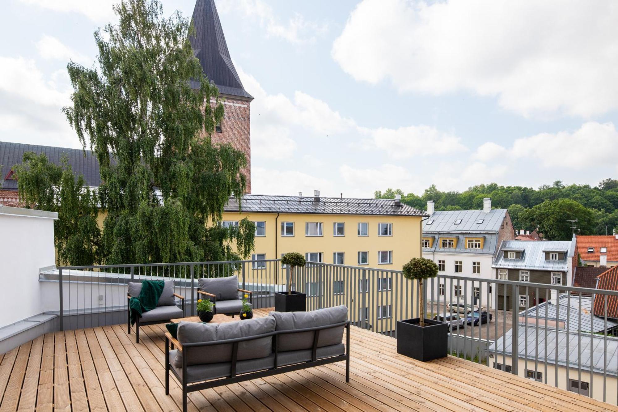 Ferienwohnung Tempus Te Premium Duo Lofts Tartu - Private Cinema, Gym And Terrace Exterior foto